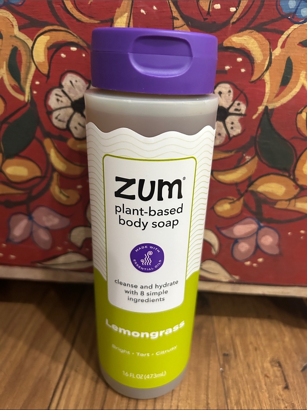 ZUM Body Wash Soap Lemongrass Plant-Based Vegan
